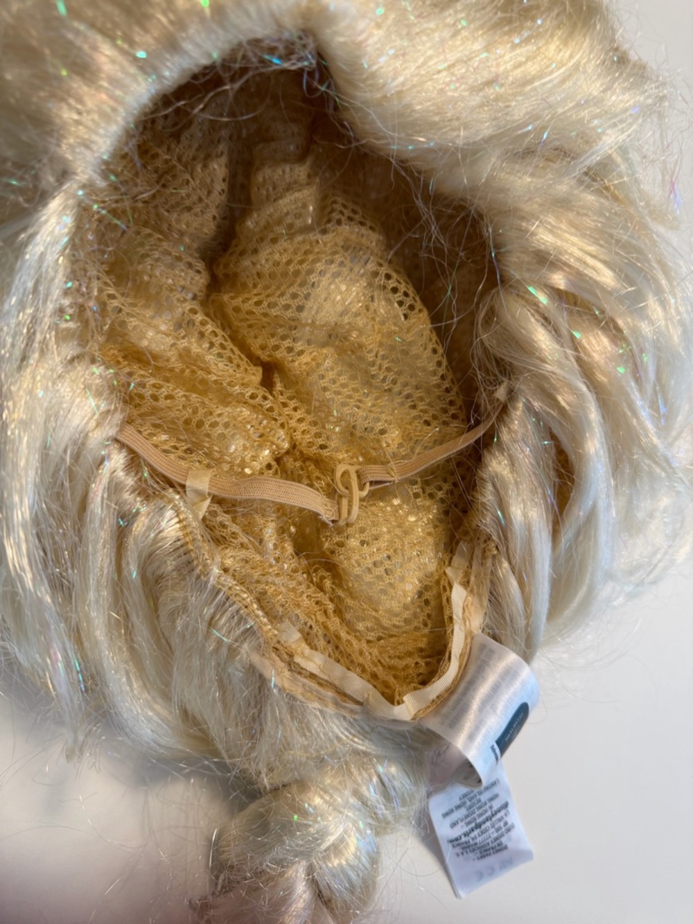 Disney Elsa - Frozen Blonde Wig with Silver Snowflake Decorations - Picture 4 of 5